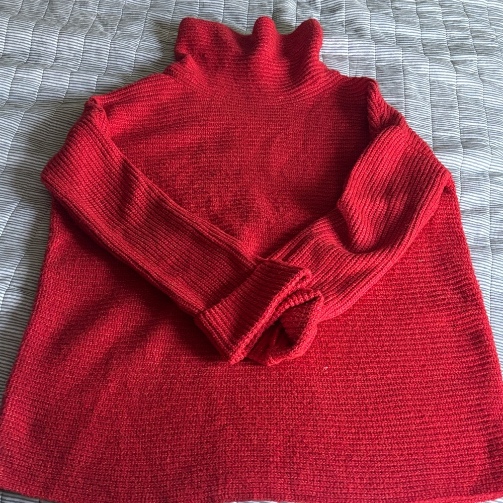 Red Turtleneck Sweater
